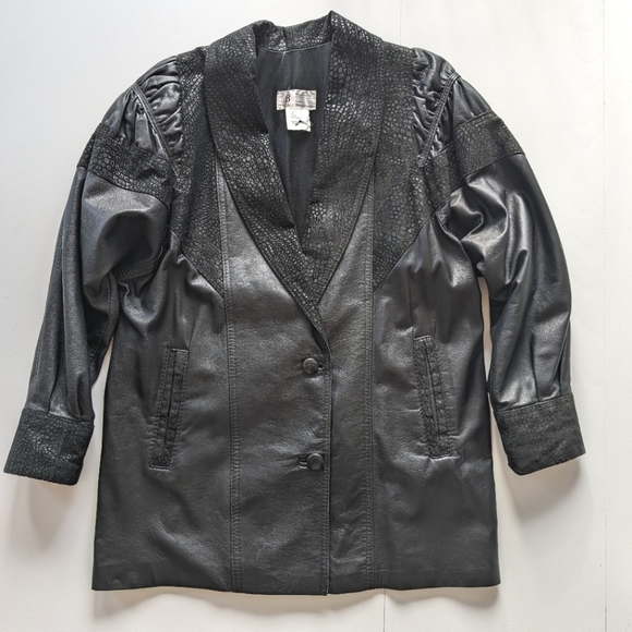 BRAEMAR Vintage Leather Coat - Picture 1 of 7